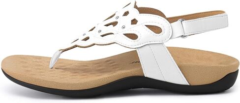 Athlefit Orthopedic Sandals for Women Summer Adjustable Orthotic Thong Sandals with Arch Support in Kuwait