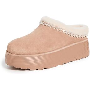 Stuart Weitzman Women's Nellie Pearl Flatfrom Mules