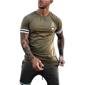 Mens Tracksuit Summer 2 Piece Outfits Short Sleeve T Shirt and Shorts Casual Sport Set