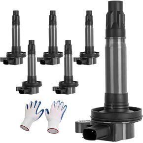 Ignition Coil Compatible for Ford Edge Explorer F-150 Mustang Flex/Lincoln MKS MKT MKX MKZ/Mazda 6 CX-9 / Mercury Sable 3.5L 3.7L V6 6pcs UF553 5019