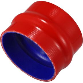 X AUTOHAUX 1pcs 102mm/4.02" 76mm/2.99" Length Red Blue Car Silicone Hose Hump Hose Coolant Hose Universal