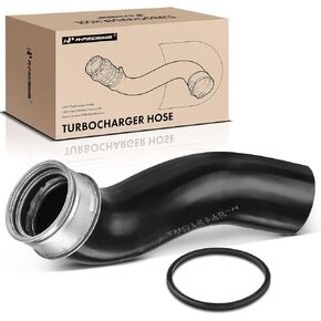 A-Premium Intercooler Pressure Pipe Tube Compatible with Volkswagen Jetta Beetle 2000-2005 Golf 2000-2006 L4 1.8L petrol Left Side with Clamps
