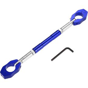 X AUTOHAUX Universal 1 Set 22mm Aluminum Alloy Motorcycle Balance Bar Crossbar Handlebar Motorbike Reinforce Lever Accessories Silver Tone