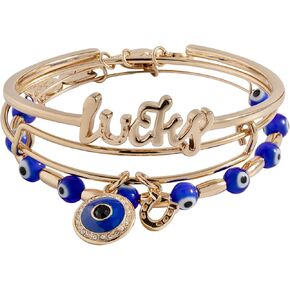 Alex and Ani Evil Eye Bangles, Set of 3