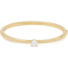 Kate Spade New York, Womens, Hinged Bangle, Cream/Gold, One Size in Saudi Arabia