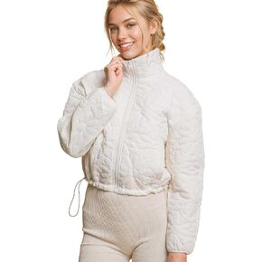 Love Tree Women's Juniors Ultra Light Water Resistant Packable Quilted Jacket