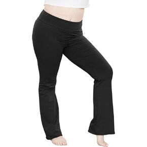 STRETCH IS COMFORT سروال يوجا نسائي مقاس كبير من القطن عالي الخصر | XL-7X