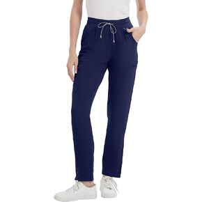 Uniforms World Scrub Pants for Women with 8 Pockets - Stretch Straight Leg Cargo Pants