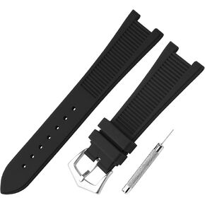 Men's Resin Strap Compatible for 25mmx 13mm Patek Philippe Nautilus PP 5711 1A010 5712 5712G 5726 5980 Ladies outdoor work waterproof watch band wrist strap with buckle