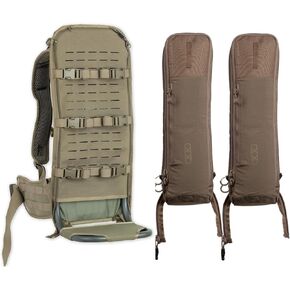 Eberlestock F1 Mainframe (Regular) and 2 Batwing Pouches Bundle - Dry Earth - The Most Versatile Pack Ever
