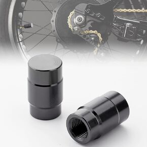 2Pcs Tire Valve Stem Caps for Super 73 S1/S2/ZX/RX/R-series, Aluminium Tire Air Cap Stem Cover Protector, Accessoires for Super 73 (Black)