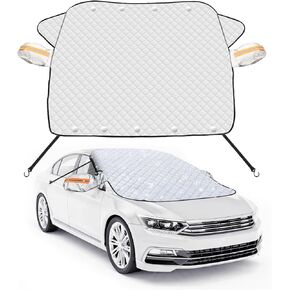 Magnetic Car Windshield Snow Cover,Insulated Winter Windscreen Cover for Snow and Ice Production,Sunshade for MPV/SUV,Heat Insulation for All-Weather Use,Front Window Protector, 66"×56"