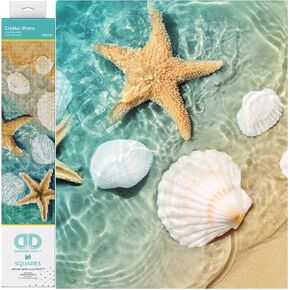 DIAMOND DOTZ ® - Crystal Shore، مثقاب كامل، Dotz مربع، مجموعات طلاء ماسي مربع، لوحة ماسية مربعة، مثقاب مربع للرسم الماسي، فن ماسي مربع، 11.02 بوصة × 6.14 بوصة