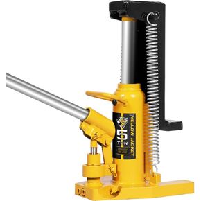 YELLOW JACKET Toe Jack 2.5 Ton Toe/ 5 Ton Top Capacity Hydraulic Machine Jack Lift,Air Hydraulic Claw Jack for Car Repair,Machinery,Industry Equipment
