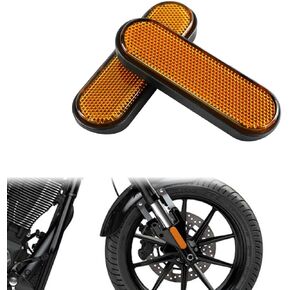 HDBUBALUS Front Fork Leg Reflector Cover Fit for Victory Judge Hammer-S Hard-Ball Vision-Tour High-Ball Jackpot 1 Pair Red