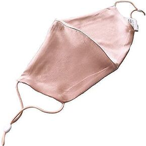 قناع حرير التوت 100% قابل للتعديل مع جيب فلتر (وردي فاتح) in Kuwait