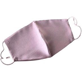 100% Mulberry Silk Mask Adjustable with Filter Pocket (Baby Pink)