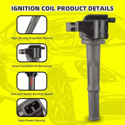 Set of 3 Ignition Coils Pack 90919-02212 UF156 & 6 PCS Iridium Spark Plugs with Wire Set Compatible with Toyota 4Runner T100 Tundra Tacoma 1995-2004 - 3.4L in Saudi Arabia