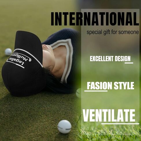 Funny Golf Hats for Men,Golf Rope Hat for Men,Legalize Mulligans - Black in Kuwait