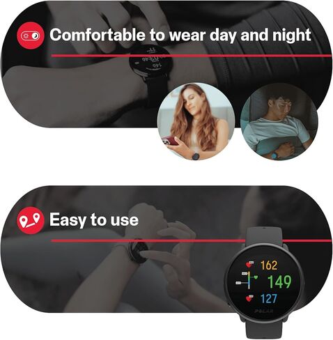 ساعة Polar Ignite 3 Series Titanium للياقة البدنية لتتبع اللياقة البدنية مع شاشة AMOLED ونظام تحديد المواقع العالمي (GPS) ومراقبة معدل ضربات القلب وتحليل النوم والتوجيه الصوتي في الوقت الفعلي؛ S-L، للرجال أو النساء، تيتانيوم أسود in Kuwait