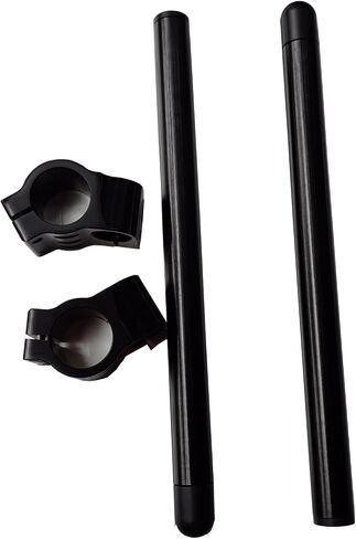 41mm Clip ons Handlebar Fit for Fork Tube 41mm cafe Racer Motorcycle handlebars 7/8", 41 mm Clip on Assembly CNC Black Bars in Saudi Arabia
