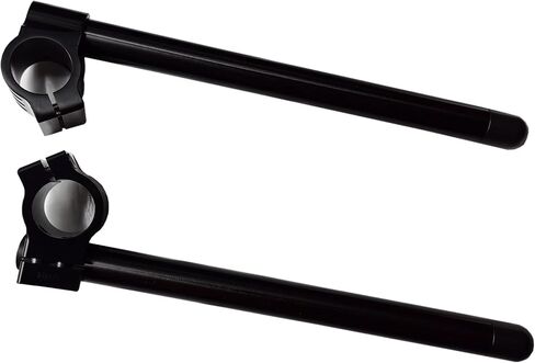 41mm Clip ons Handlebar Fit for Fork Tube 41mm cafe Racer Motorcycle handlebars 7/8", 41 mm Clip on Assembly CNC Black Bars in Saudi Arabia