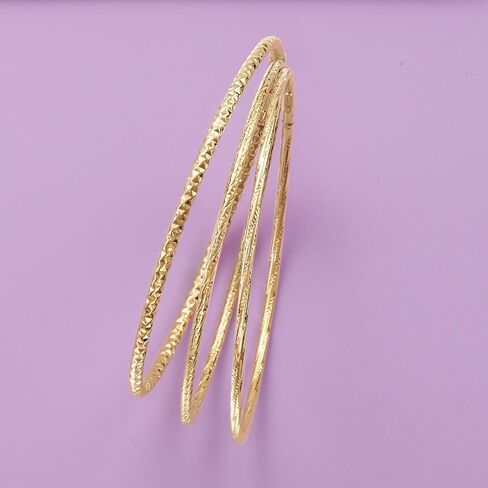 Ross-Simons Italian 14kt Yellow Gold Twisted Bangle Bracelet. 8 inches in Saudi Arabia