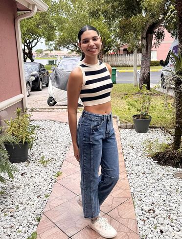 Women's Barrel Jeans for Women Wide Leg Mid Rise Jeans Baggy Loose Trendy Denim Ankle Pants Jeans Boyfriend Jeans in Saudi Arabia