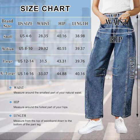 Women's Barrel Jeans for Women Wide Leg Mid Rise Jeans Baggy Loose Trendy Denim Ankle Pants Jeans Boyfriend Jeans in Saudi Arabia