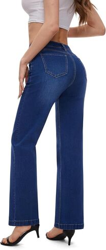 FLYING BANANA Women's High Waisted Wide Leg Baggy Jeans Stretchy Loose Denim Pants in Saudi Arabia