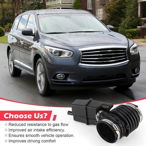 16576-3JA0A خرطوم دخول هواء المحرك لـ 2013-2016 Nissan Pathfinder 3.5L، 2015-2023 Murano / 2013 Infiniti JX35،2014-2016 QX60 يستبدل # 165763JA0A، 004B، A27624،696-039 (165763JA0A، 1 قطعة) in Saudi Arabia