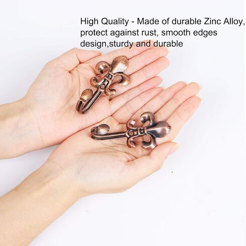 uxcell Set of 8 Curtain Tieback Hooks Metal Vintage Tassel Curtain Drapery Holder Window Holdbacks Wall Hook Clothes Hanger, Gold Tone in Saudi Arabia