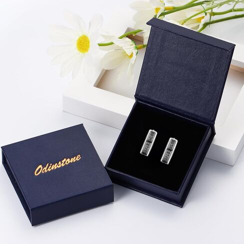 Odinstone Viking Earrings for Men Women, Norse Viking Rune Hoop Celtic Knot Earrings 925 Sterling Silver Huggie Hoops Earrings Jewelry Gift in Kuwait