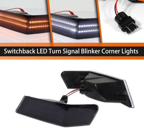 ADIIL Front Parking Light Turn Signal Directional Lamp Kit For 07-17 Jeep Patriot,Clear Lens Driver Left+Passenger Right in Kuwait