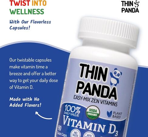 Organic Vitamin D3 Supplement | 100% Of Your RDA | For Strong Bones & Healthy Immunity | Unique Twist & Mix Design | GMO Gluten Vegan & Taste Free | For Kids Ages 3 & Under| 90 Servings | Lil' Kids in Saudi Arabia
