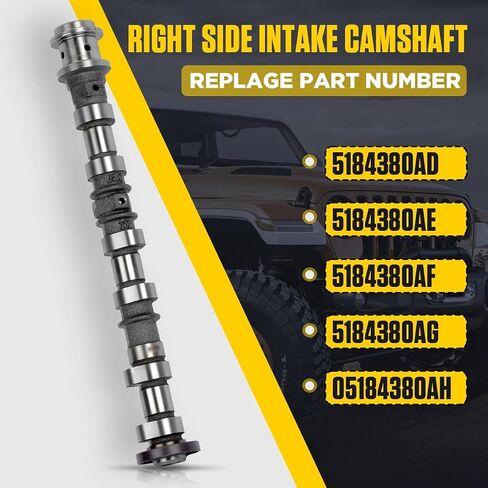 5184380AG 5184380AF Right Side Intake Camshaft Compatible for Jeep, Dodge, Chrysler, Ram 3.6L Engine V6 Models, 3.6L Intake Camshaft Replace 05184380AH, 5184380AD, 5184380AE with 2-Year Service in Saudi Arabia