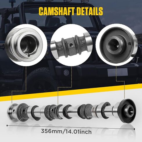 5184380AG 5184380AF Right Side Intake Camshaft Compatible for Jeep, Dodge, Chrysler, Ram 3.6L Engine V6 Models, 3.6L Intake Camshaft Replace 05184380AH, 5184380AD, 5184380AE with 2-Year Service in Saudi Arabia