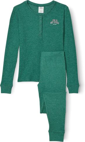 Happy Nation Girls Cozy Thermal Sleep Set, Pine in Saudi Arabia