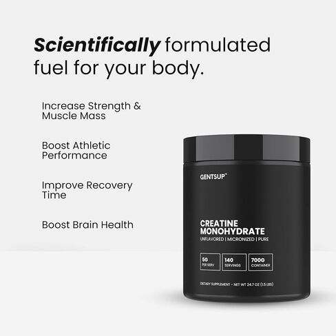 Purest Creatine On The Planet! - Build Muscle, Recover Faster, Enchance Cognition - Highest-Grade, HPLC Tested, NSF Certified, 100% Creapure - Unflavored, 750g, 5g Per Serv (150 Servings) in Saudi Arabia
