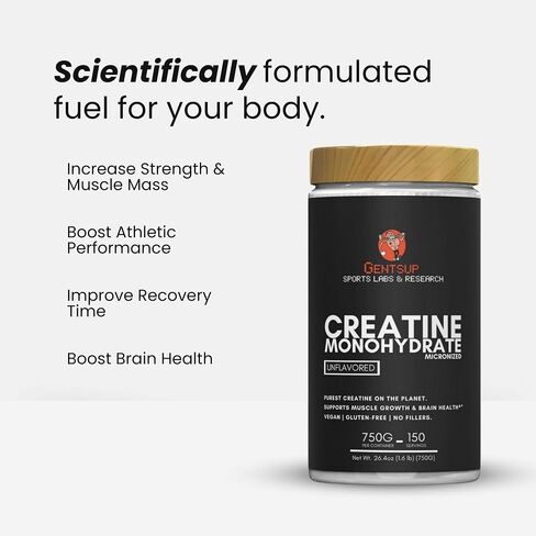Purest Creatine On The Planet! - Build Muscle, Recover Faster, Enchance Cognition - Highest-Grade, HPLC Tested, NSF Certified, 100% Creapure - Unflavored, 750g, 5g Per Serv (150 Servings) in Saudi Arabia