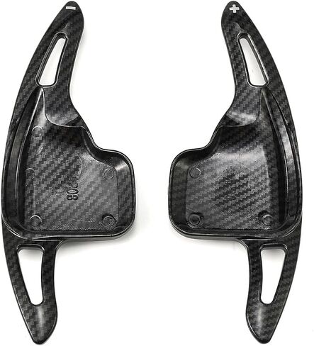 JSCARLIFE Steering Wheel Shift Paddle Extended Shifter Trim Cover for B-MW, ABS Metal Steering Wheel Paddle Shifter Compatible with B-MW 1 2 3 4 5 6 7 X1 X2 X4 X5 X6 i8 series (Carbon Fiber Black) in Saudi Arabia