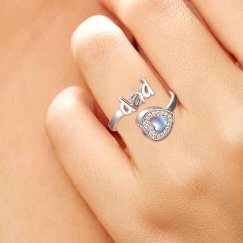 Sterling Silver Urn Ring for Ashes: Mom Dad Nana Papa Husband Ash Memorial Keepsake Cremation Jewelry Rings Gifts for Women in Saudi Arabia
