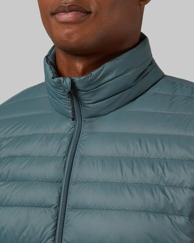 32 Degrees Heat Men's Ultra-Light Down Packable Jacket | Layering | Zippered Pockets | Water Repellent in Kuwait