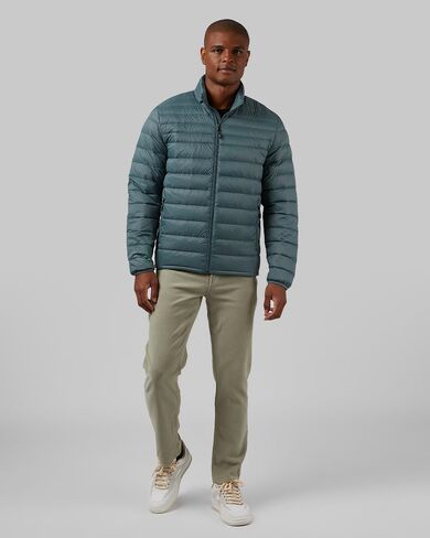 32 Degrees Heat Men's Ultra-Light Down Packable Jacket | Layering | Zippered Pockets | Water Repellent in Kuwait