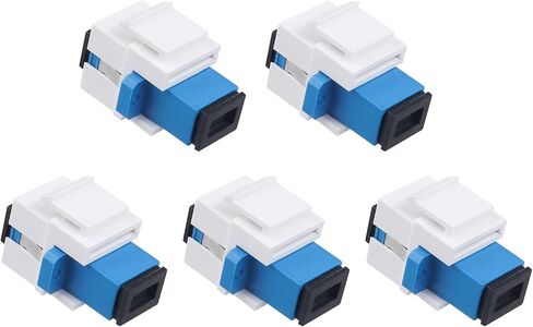 10-Pack LC/UPC Fiber Optic Coupler Keystone Jack Modular for Patch Panels and Wall Plates LC Duplex Singlemode in Saudi Arabia