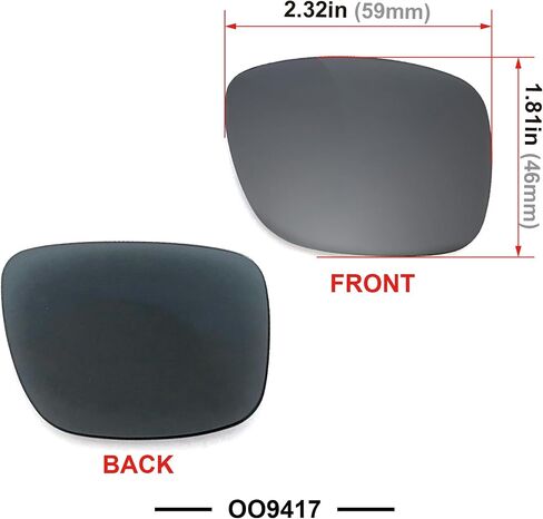 Polarized Compatible with Oakley Holbrook XL OO9417, Impact Resistant Replacement Lenses in Saudi Arabia