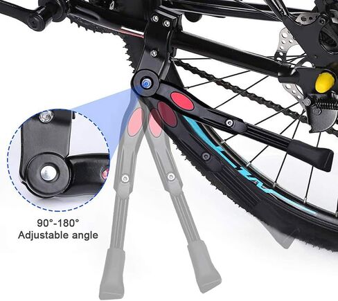 Bike Kickstands, Side Kickstand, Bike Stand,Adjustable Support Aluminum Alloy Kickstand, Mountain Bike Bicycle Cycle Prop Kick Stand Rubber Foot in Saudi Arabia
