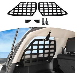 RT-TCZ for 4Runner Rear Window Molle Panel Kit, Trunk Modular Storage Panel System for Toyota 4Runner 2010-2023 Black Storage Accessories 2pcs