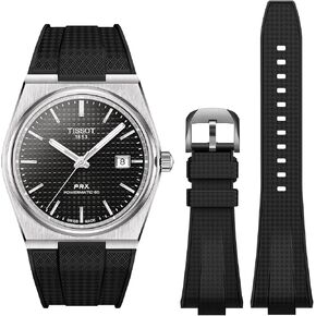 Strap for Tissot PRX Watch,Soft Liquid State Silicone Band for Tissot PRX Powermatic 80,12mm Men Women Replacement Bands for Tissot PRX Series Watch 40mm