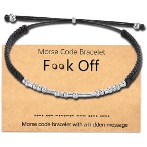 Tarsus Morse Code Bracelets Dainty Jewelry Gifts for Women Men Best Friend